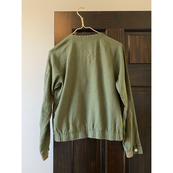 Army Green Zip Up Jacket by Sanctuary Size S - Picture 3 of 9